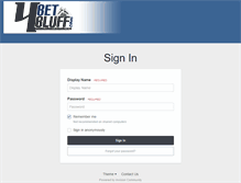 Tablet Screenshot of 4betbluff.com